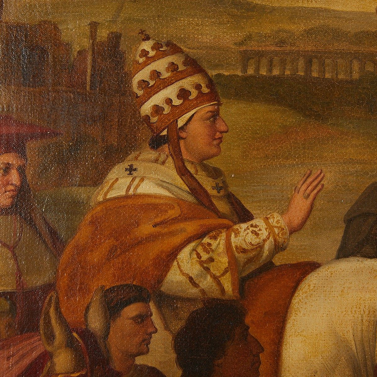 Raphael (After) - Pope Leo I and Attila the Hun 45.5" x 65.5"