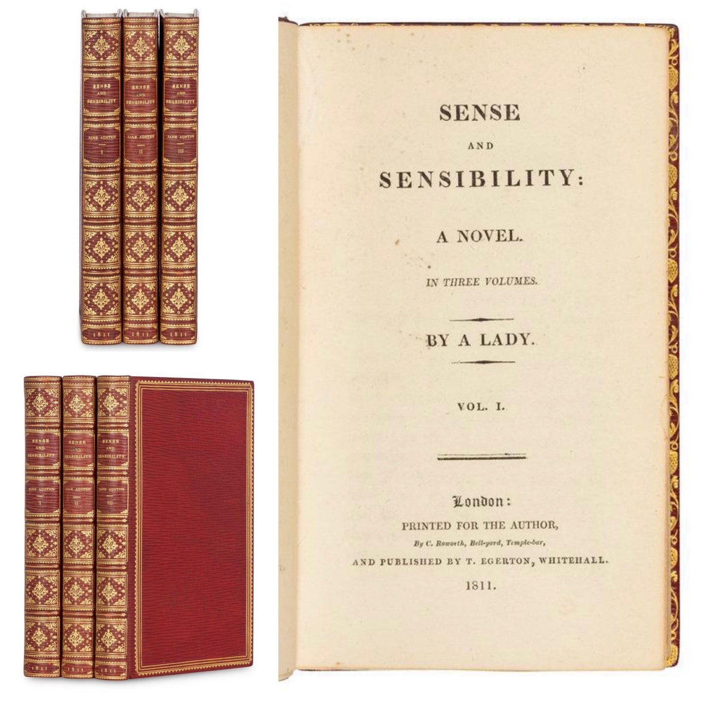 Austen, Jane - Her Complete Works, All First Editions - 1811, 1813, 1814, 1816, 1818