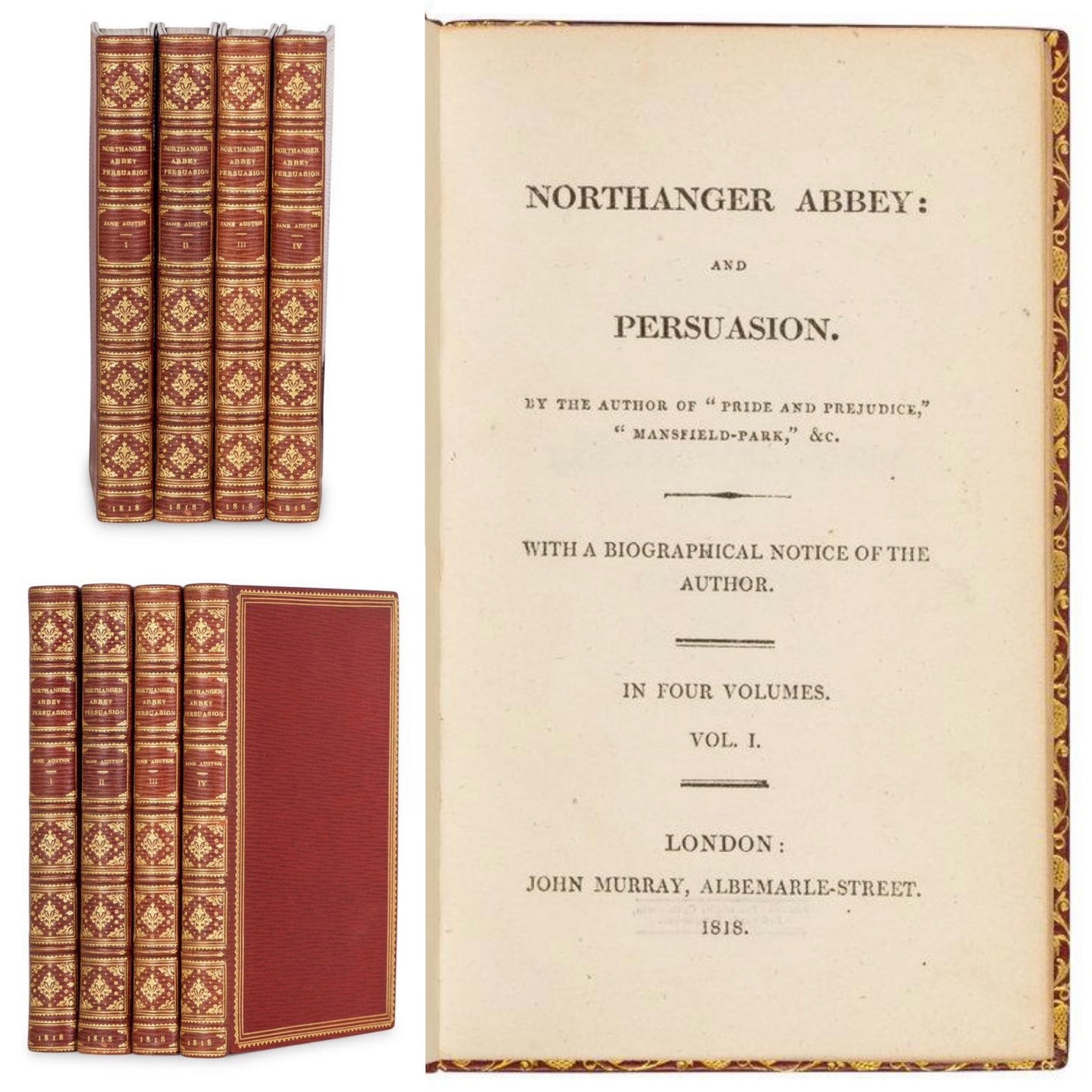 Austen, Jane - Her Complete Works, All First Editions - 1811, 1813, 1814, 1816, 1818