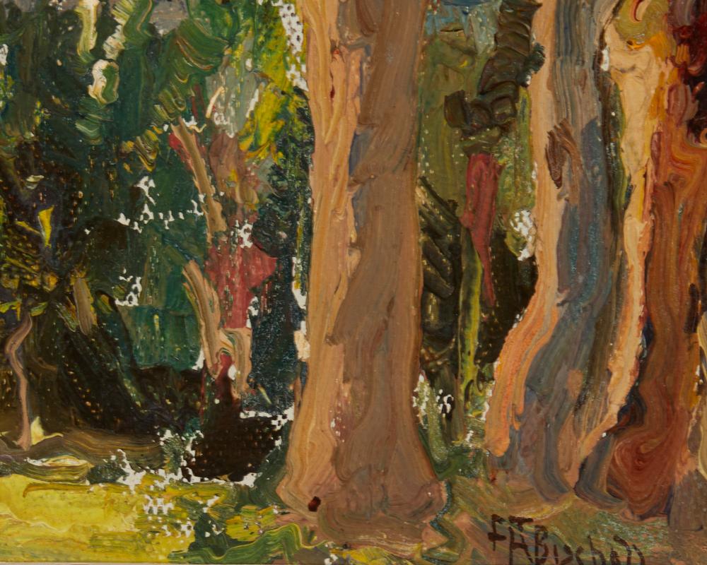 Franz Arthur Bischoff - A House in a Flourishing Landscape 8" x 10"