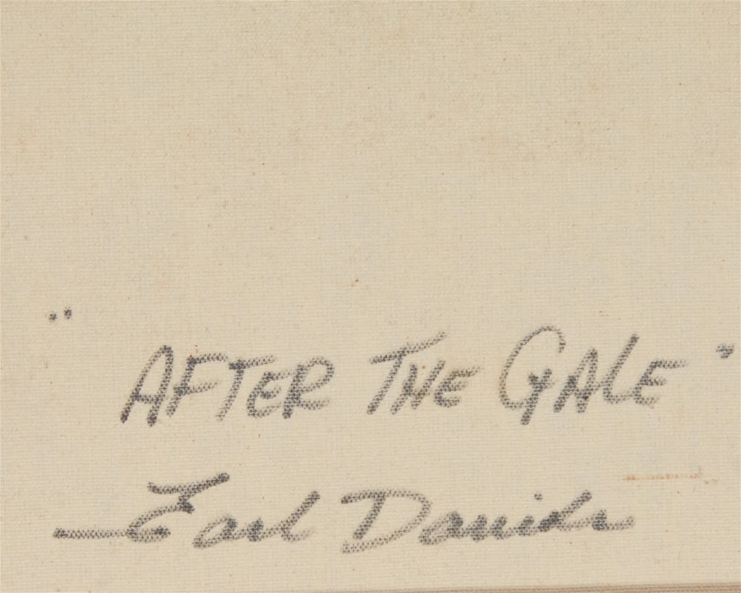 Earl Daniels - After the Gale 20" x 30"