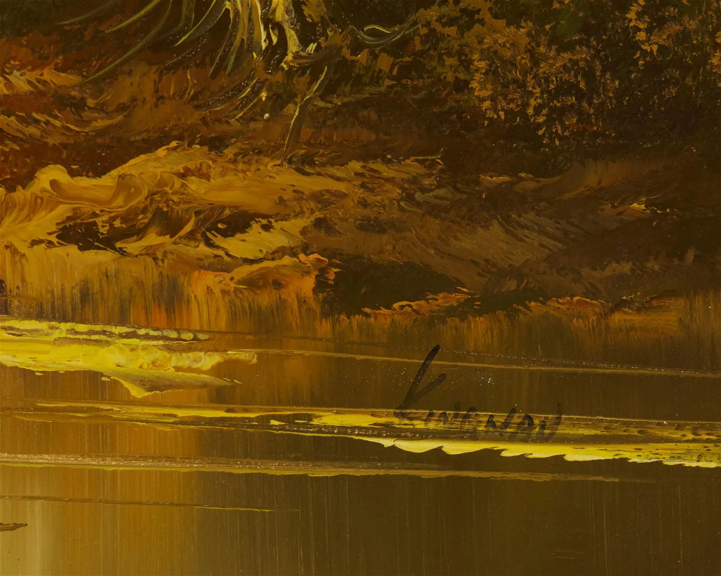 Eugene Kingman - A River in a Mountainous Landscape 24" x 36"