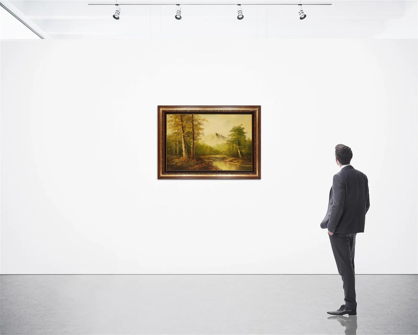 Eugene Kingman - A River in a Mountainous Landscape 24" x 36"