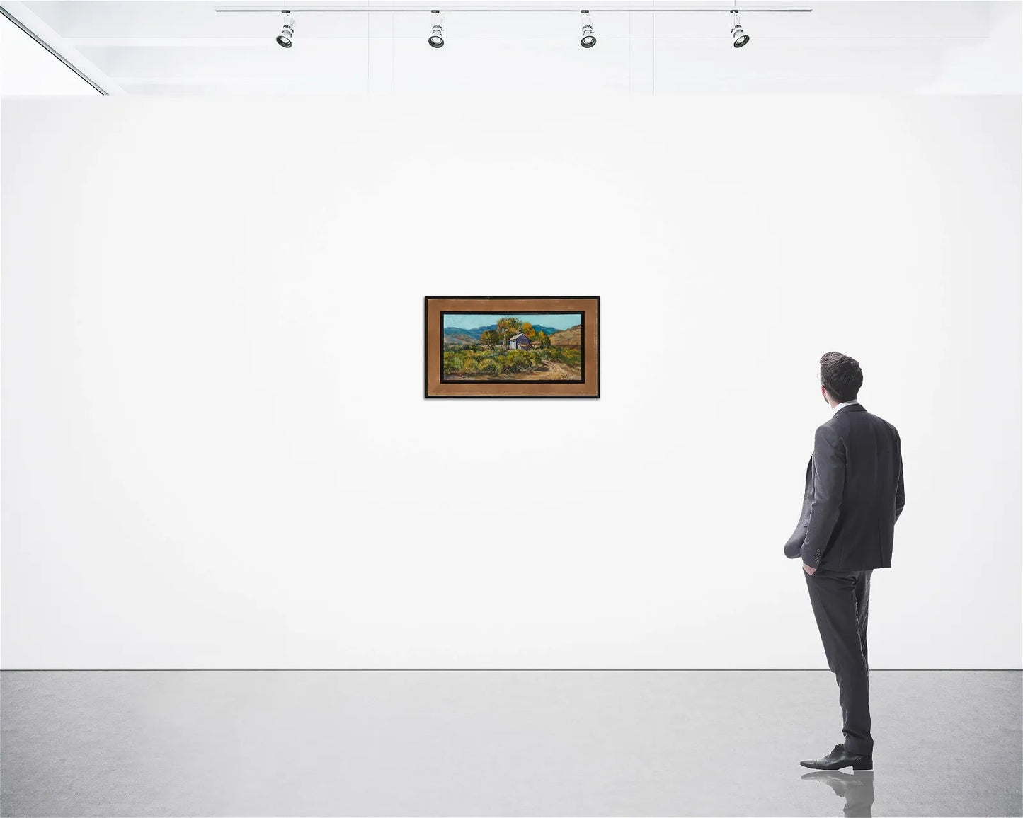 Wilfrid Taylor Mills - Barn in a Landscape 12" x 24"