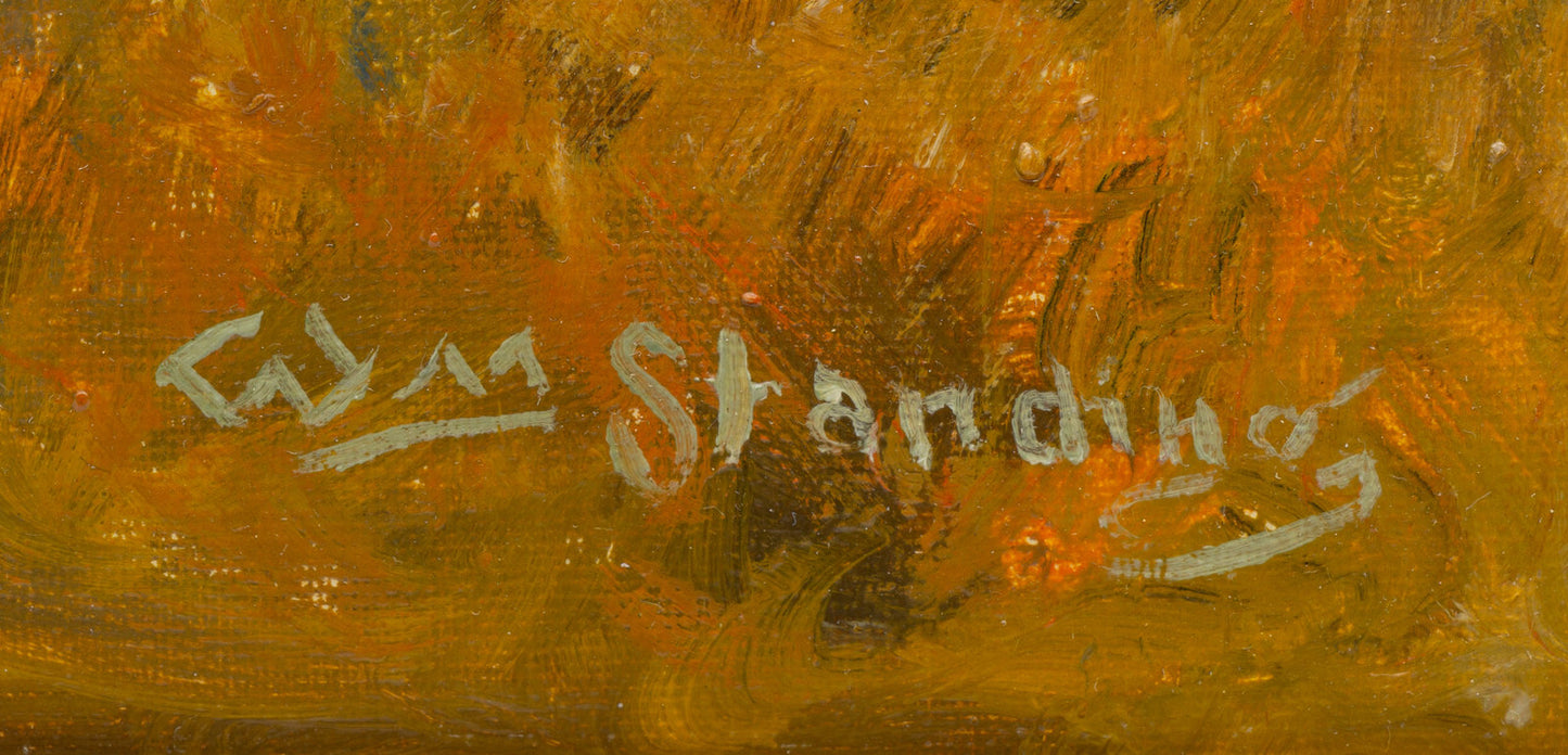 William Standing - Cabin on the Prairie 12.5" x 16"