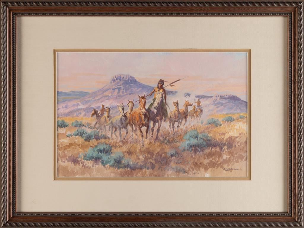 Robert F. Morgan - Captured Ponies 11" x 16"