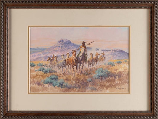 Robert F. Morgan - Captured Ponies 11" x 16"