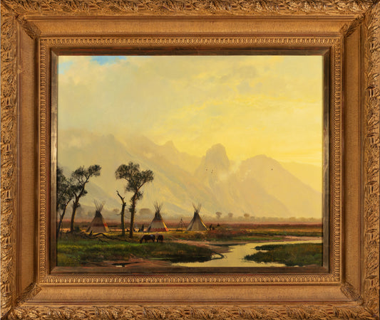 Michael Coleman - Indian Encampment, 1994 - 24" x 30"