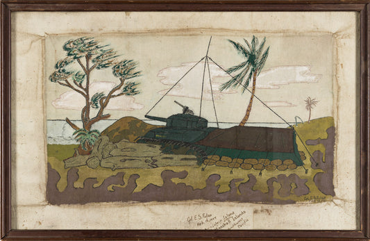 Corporal Edwin S. Fulgo - Battle of Kwajalein, Marshall Islands, South Pacific, 1944 14" x 23.5"