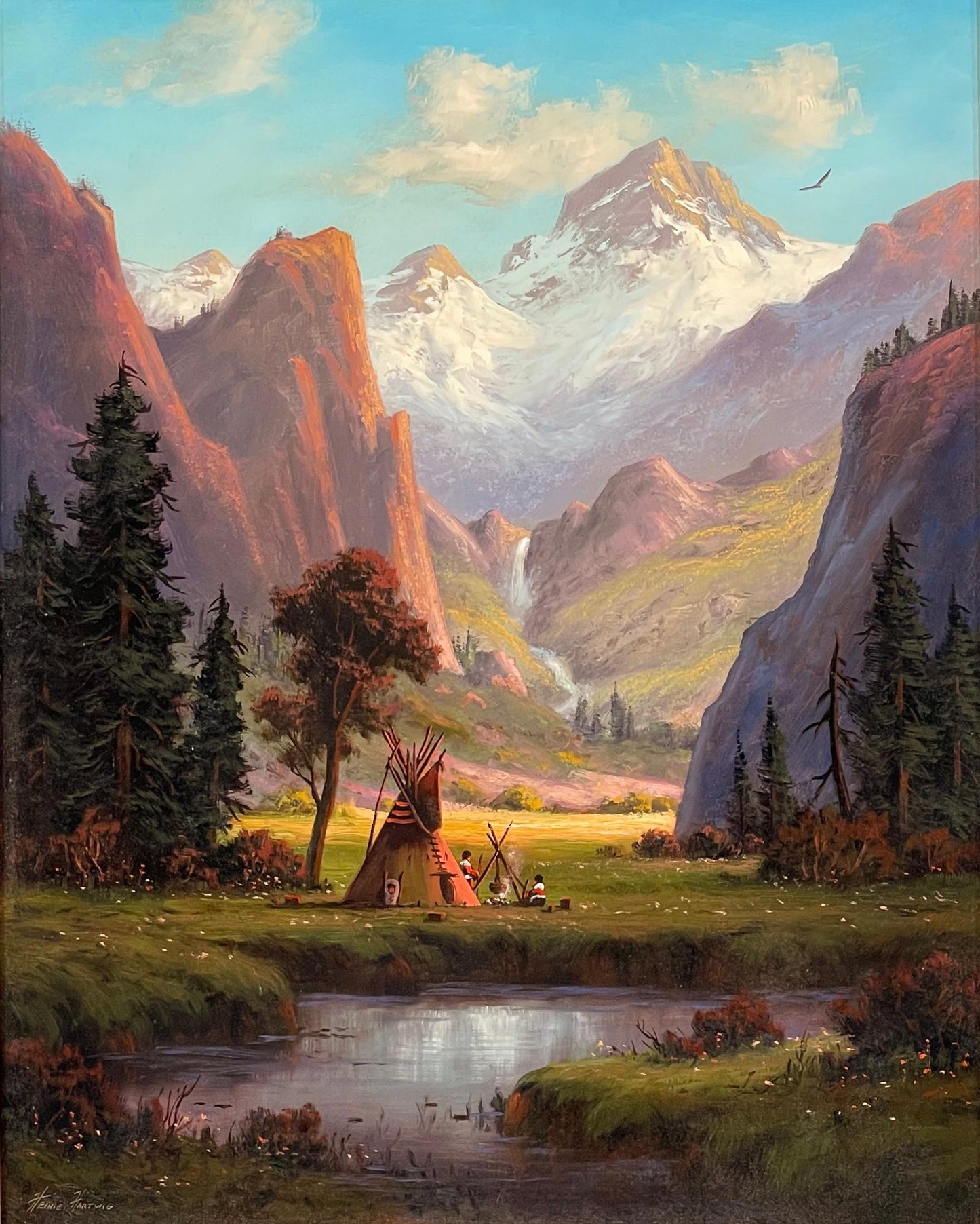 Heinie Hartwig - Colorado Mountain Camp 30" x 24"