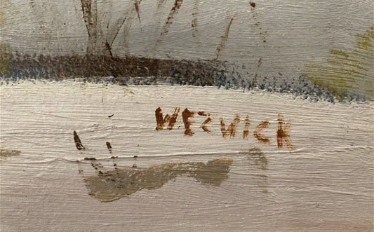 Thomas Wezwick - Cowboy on a Snowy Ridge 29.5" x 39.5"