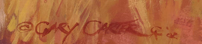 Gary Carter - Dance in the Black Robe 2002 28" x 34"