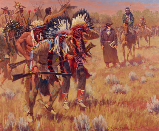 Gary Carter - Dance in the Black Robe 2002 28" x 34"