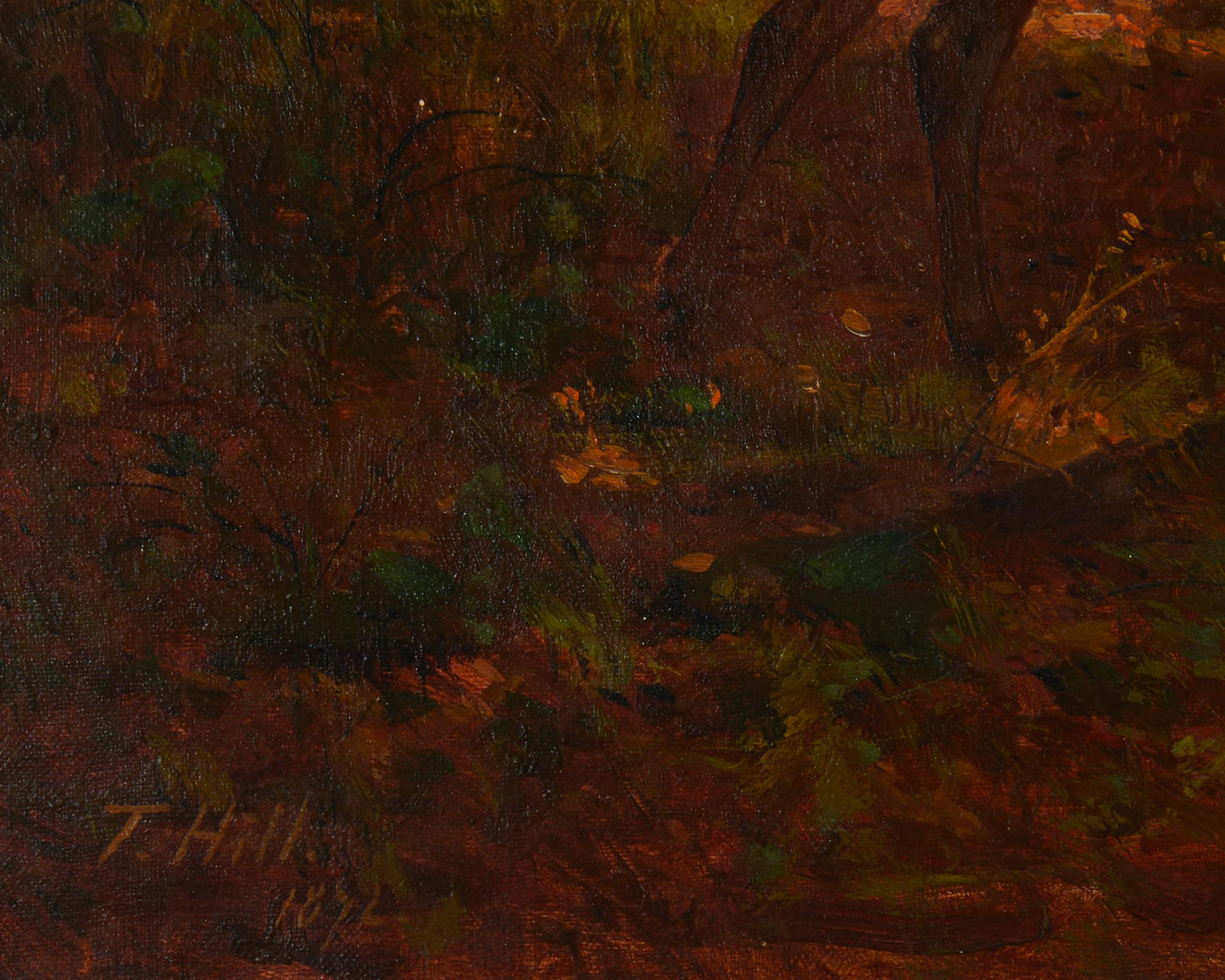 Thomas Hill - Deer in a Landscape 1872 36" x 29"