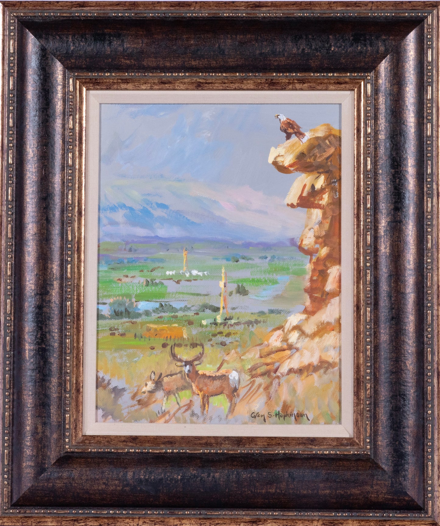 Glen S. Hopkinson - The Derricks of the Valley 12.5" x 9.5"
