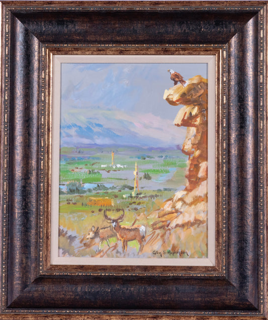 Glen S. Hopkinson - The Derricks of the Valley 12.5" x 9.5"