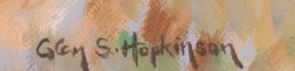 Glen S. Hopkinson - The Derricks of the Valley 12.5" x 9.5"