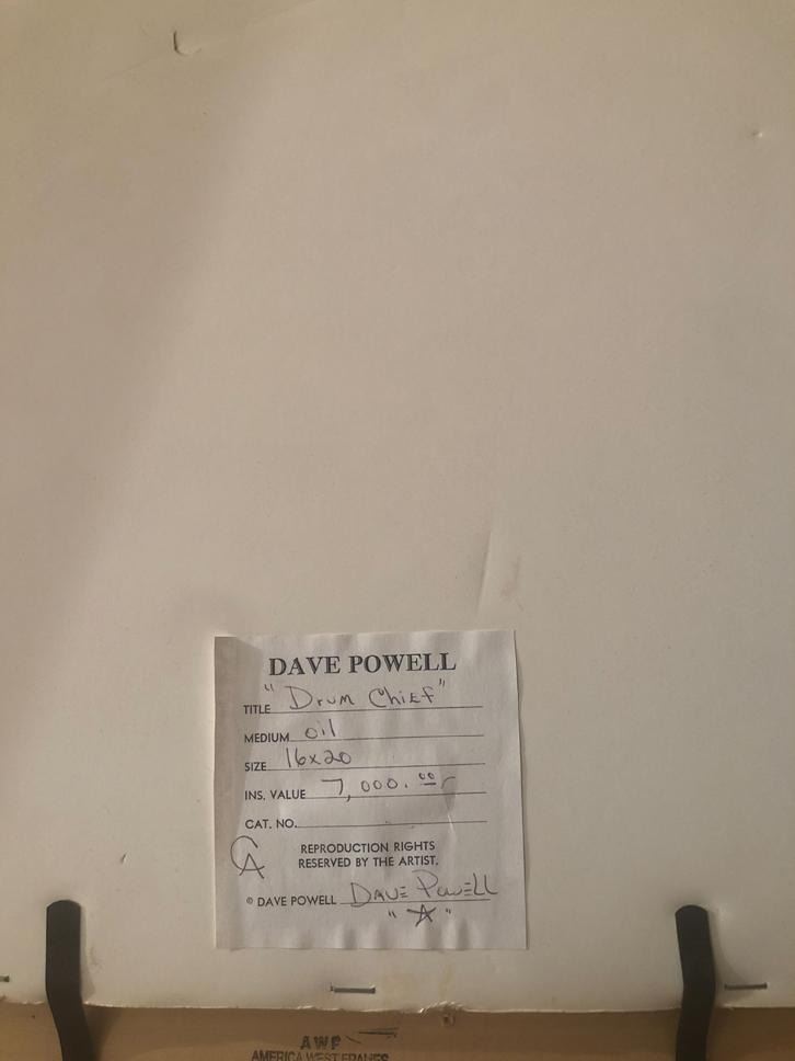 Dave Powell - Drum Chief 16” x 20”