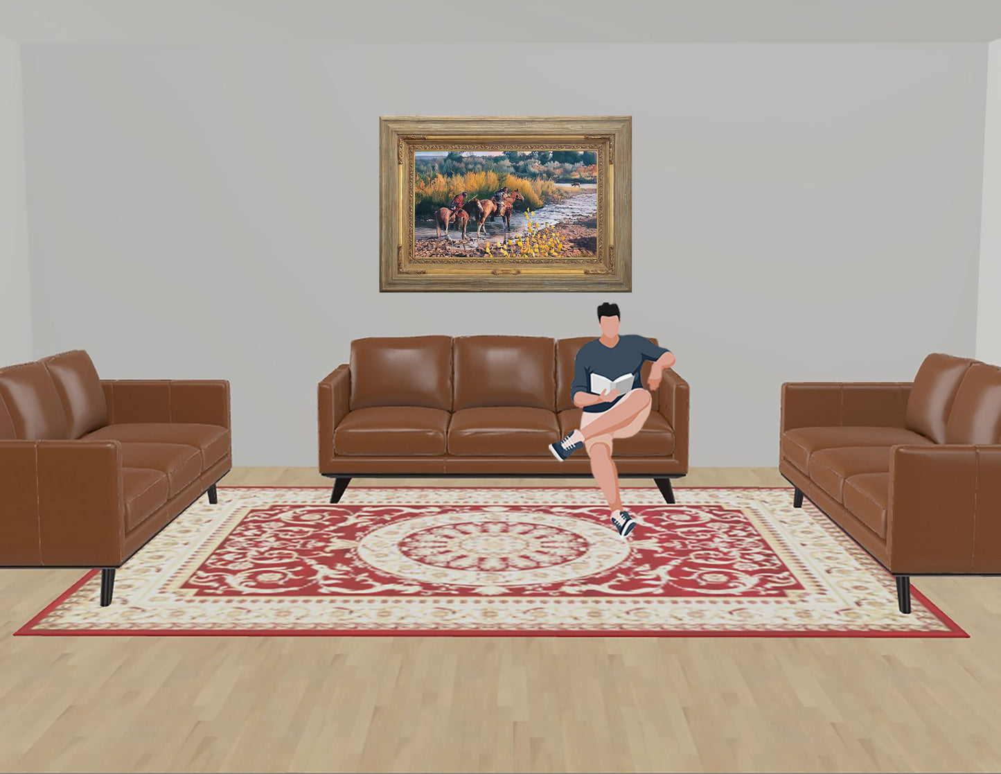 Wayne Justus - Elk Stalkers 36" x 48"