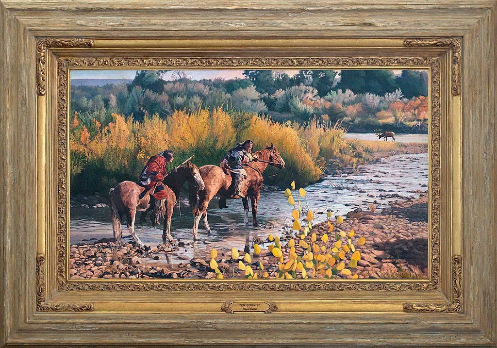 Wayne Justus - Elk Stalkers 36" x 48"