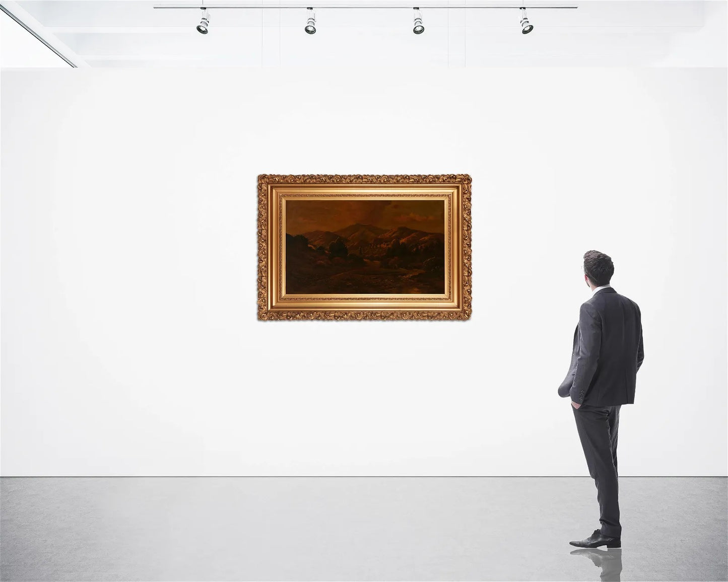 Manuel Valencia - Evening on the Mountains 24” x 40”