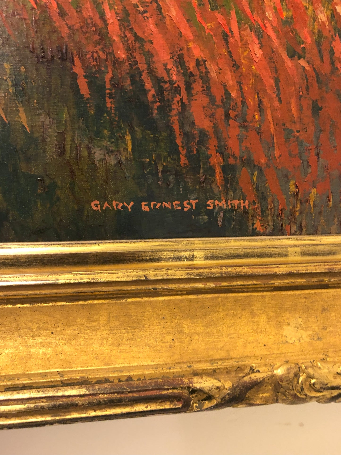 Gary Ernest Smith - Fading Red Barn 36" x 48"