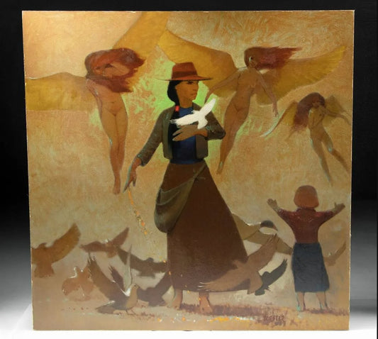 Paul Peter Forster - Feeding the Birds 48” x 48"