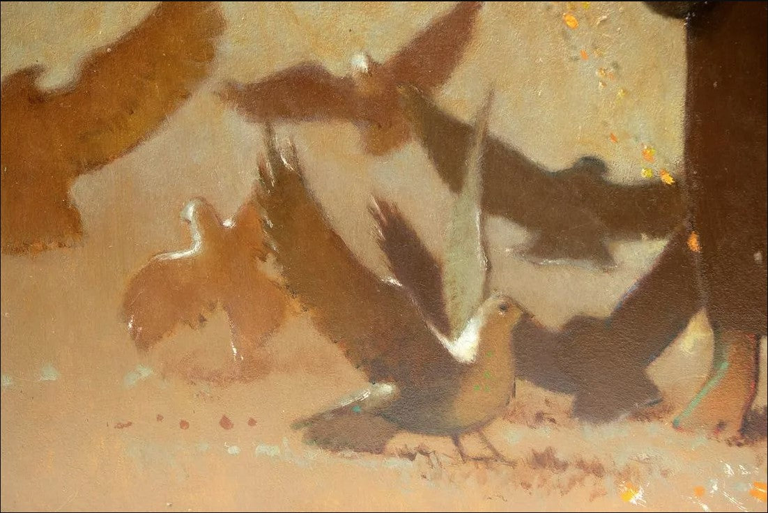 Paul Peter Forster - Feeding the Birds 48” x 48"