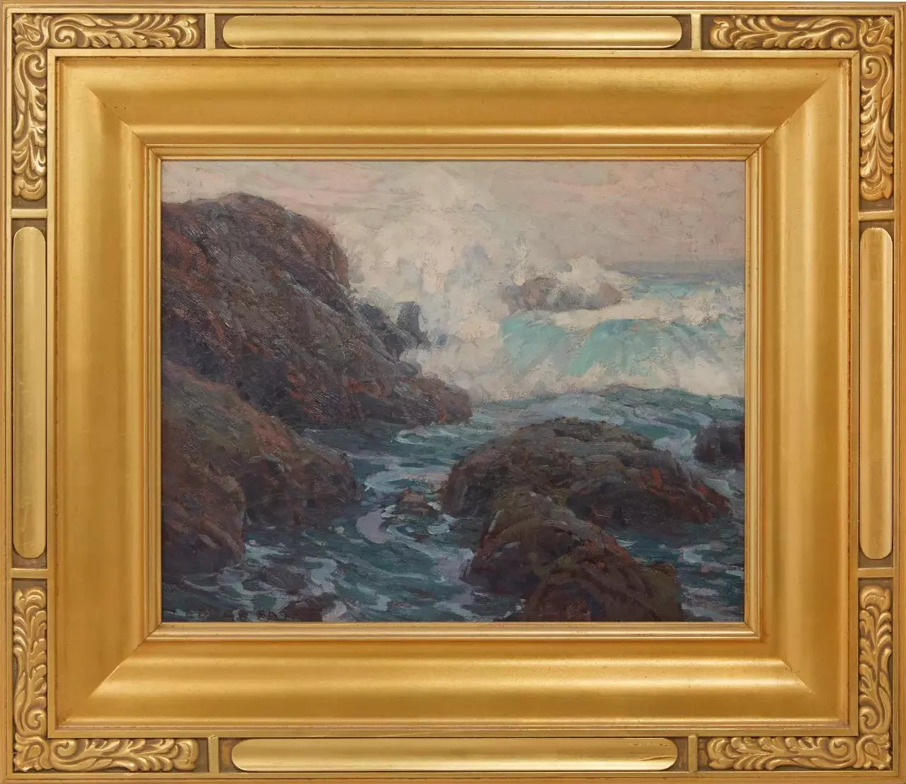 Edgar Alwin Payne - Foam and Rocks, California Coast 16" x 20"