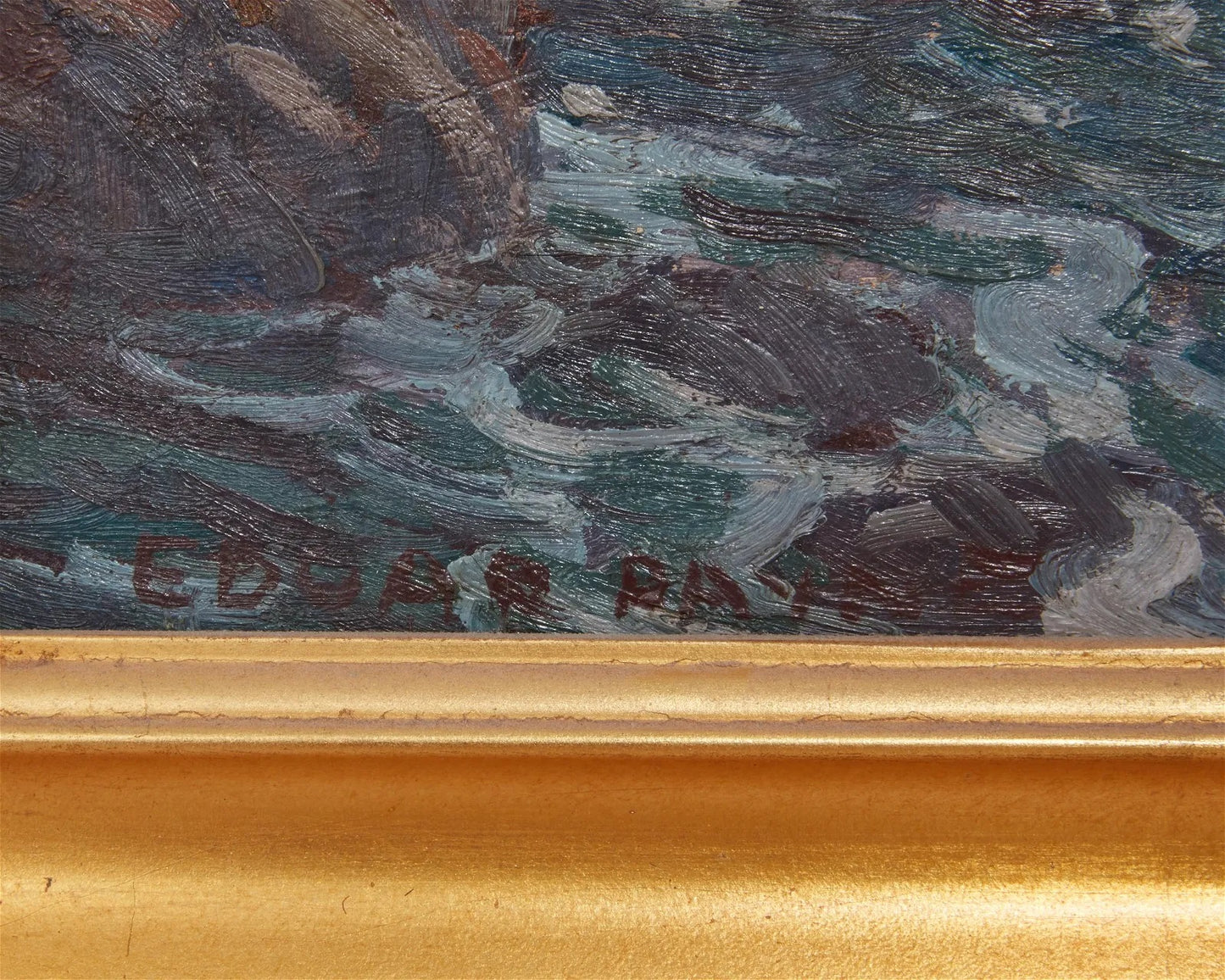 Edgar Alwin Payne - Foam and Rocks, California Coast 16" x 20"