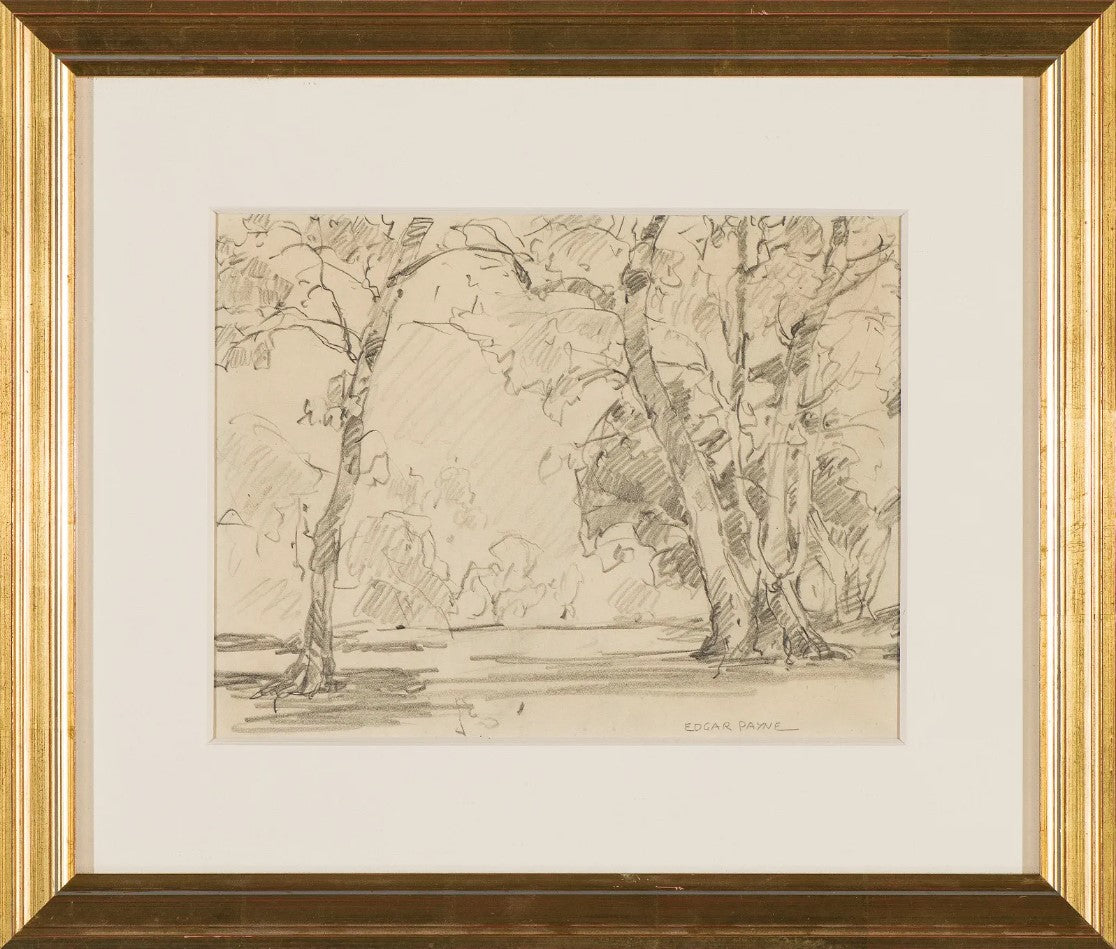 Edgar Alwin Payne - Park and Trees 8" x 10.25"