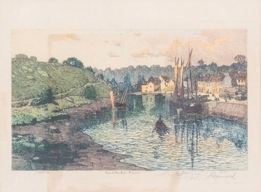 J.T. Harwood - French Aquatint 1895 7” x 9.5"