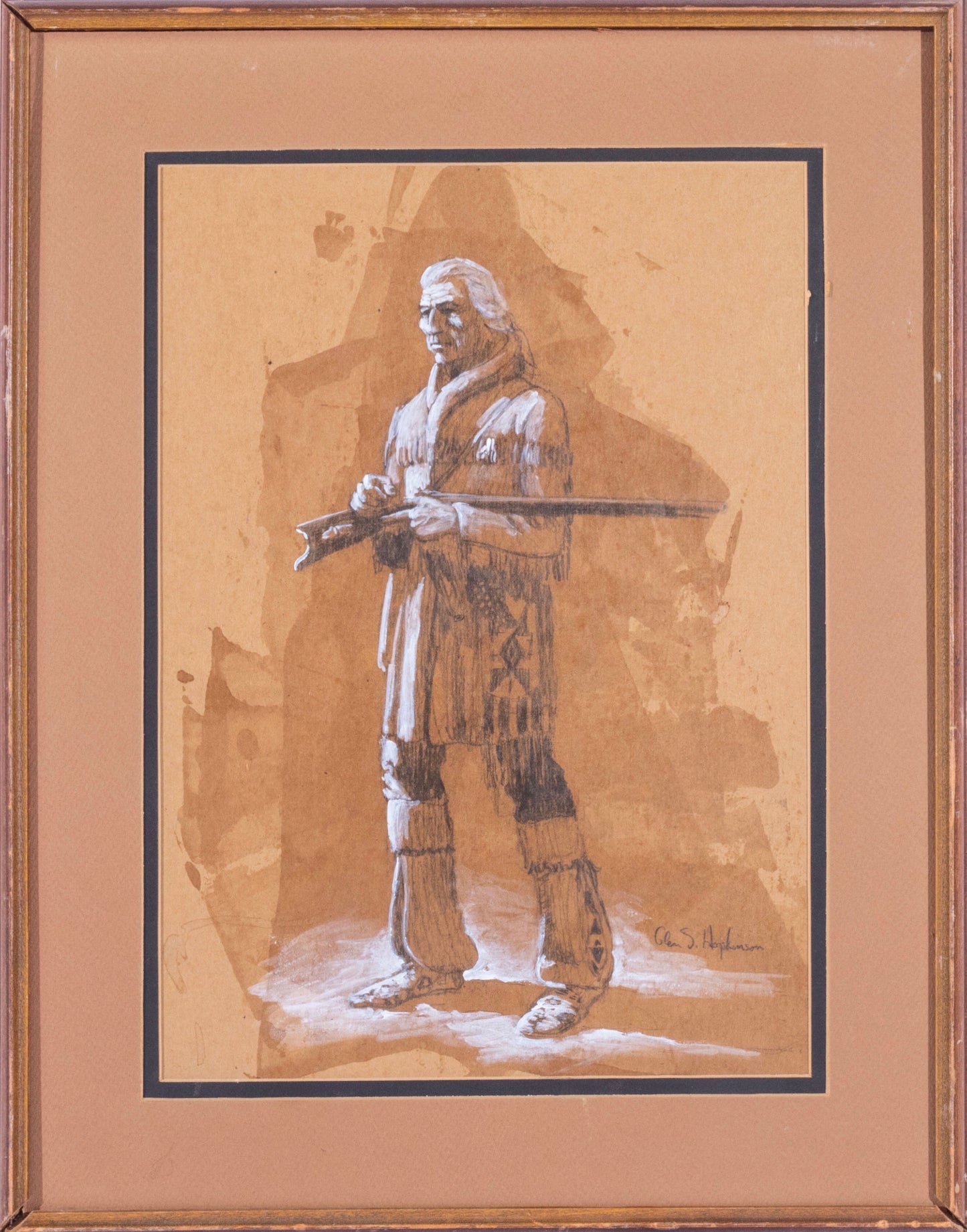 Glen S. Hopkinson - Frontiersman 14" x 10"