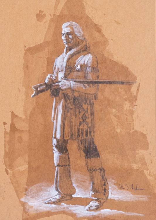 Glen S. Hopkinson - Frontiersman 14" x 10"