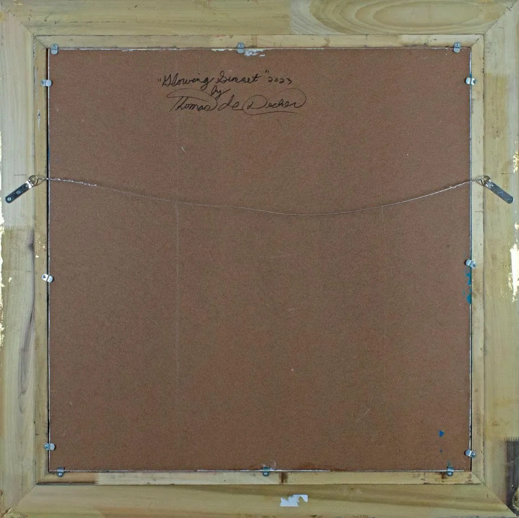 Thomas DeDecker - Glowing Sunset 2023 36" x 36"