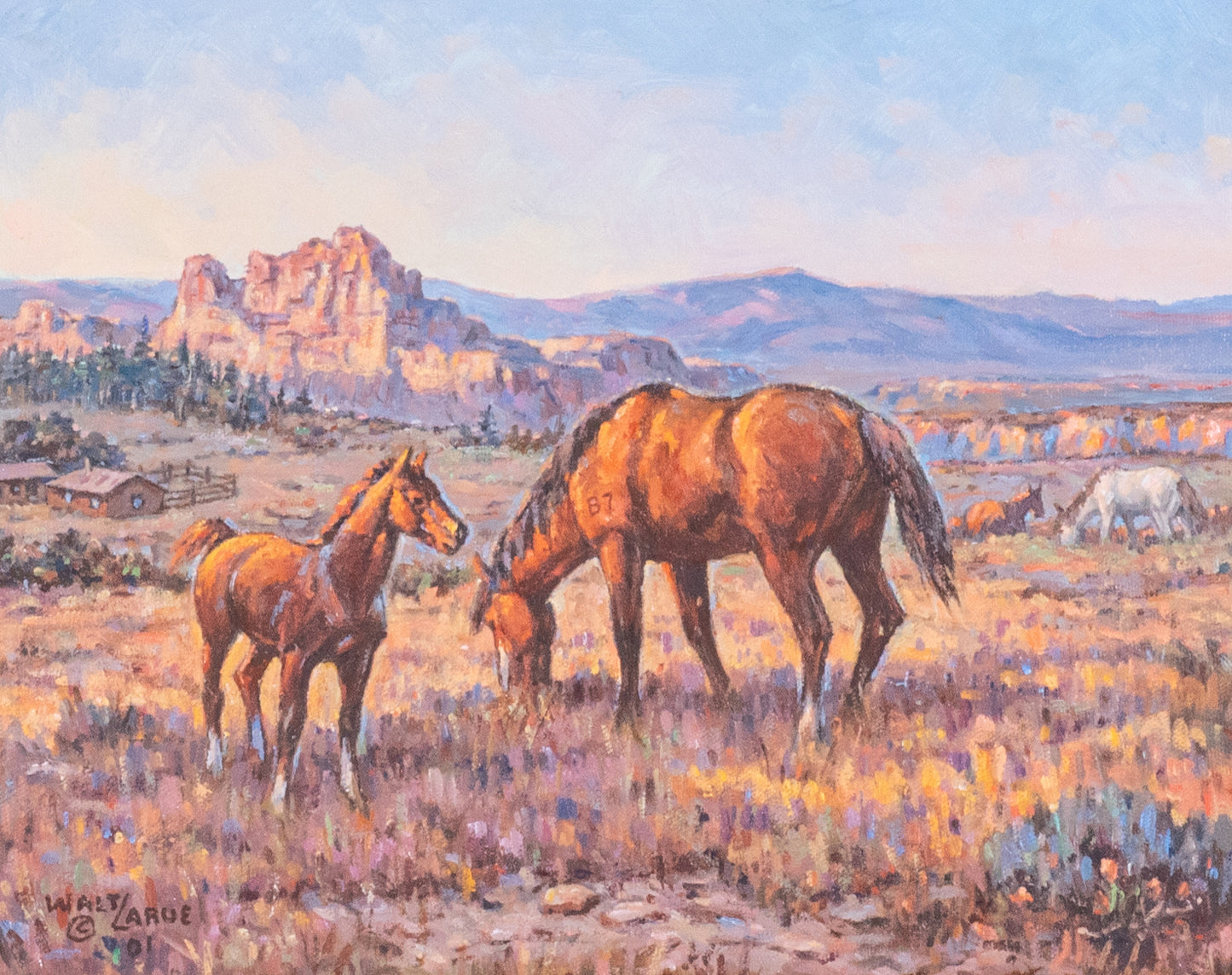 Walt LaRue - His Home on the Range 10.5" x 13.5"