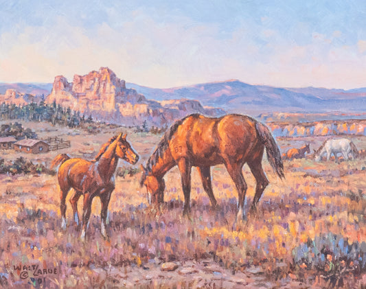Walt LaRue - His Home on the Range 10.5" x 13.5"