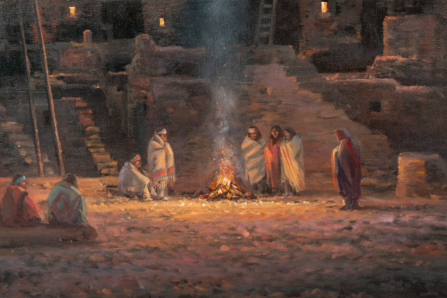 Charles H. Pabst - Hopi Village 24" x 20"