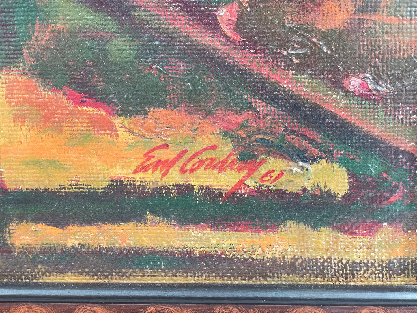 Earl Somers Cordrey - Horse and Rider 1961 24” x 36”