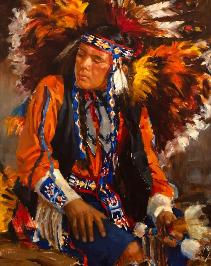 Mike Desatnick - Indian 1979 30" x 24"