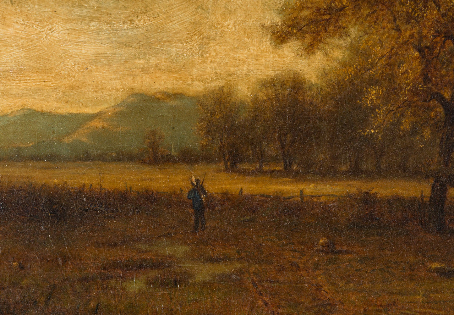 Ralph Albert Blakelock - Indian Camp 20" x 32.25"