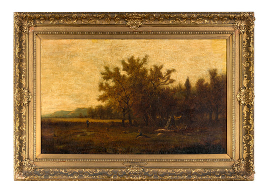 Ralph Albert Blakelock - Indian Camp 20" x 32.25"