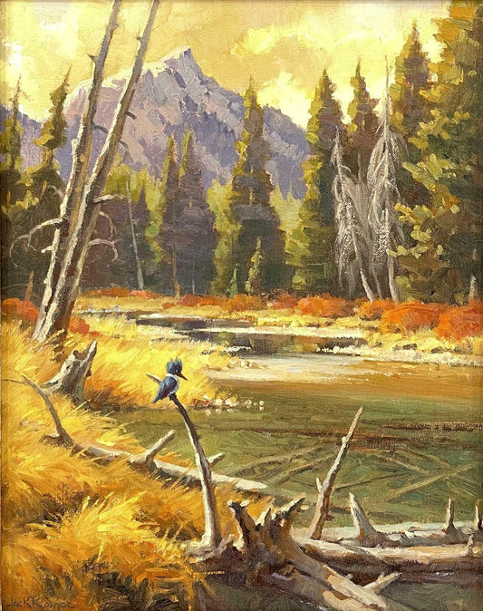 Jack Koonce - Kingfisher Creek 14" x 11"