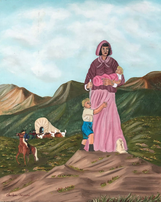 Charlene Barnes - Mormon Family Settling the West 20" x 16"