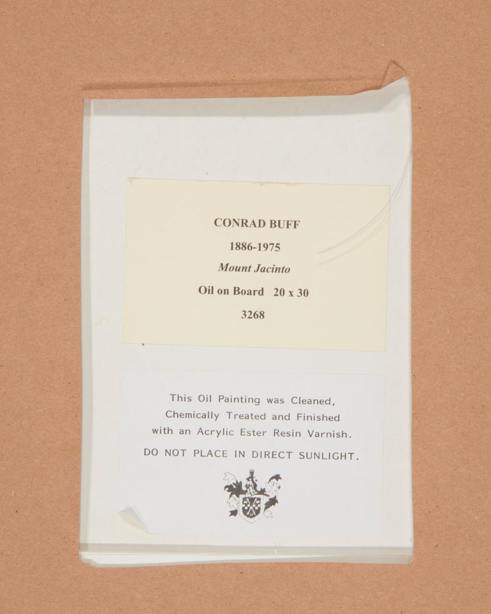 Conrad Buff - Mount Jacinto 20” x 30"