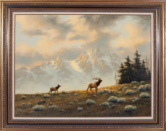 Heinie Hartwig - Mountain Elk 30" x 40"