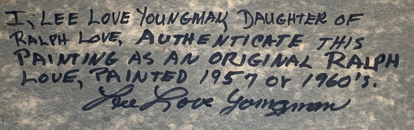 Ralph Love - Mountain Lake 28" x 22"