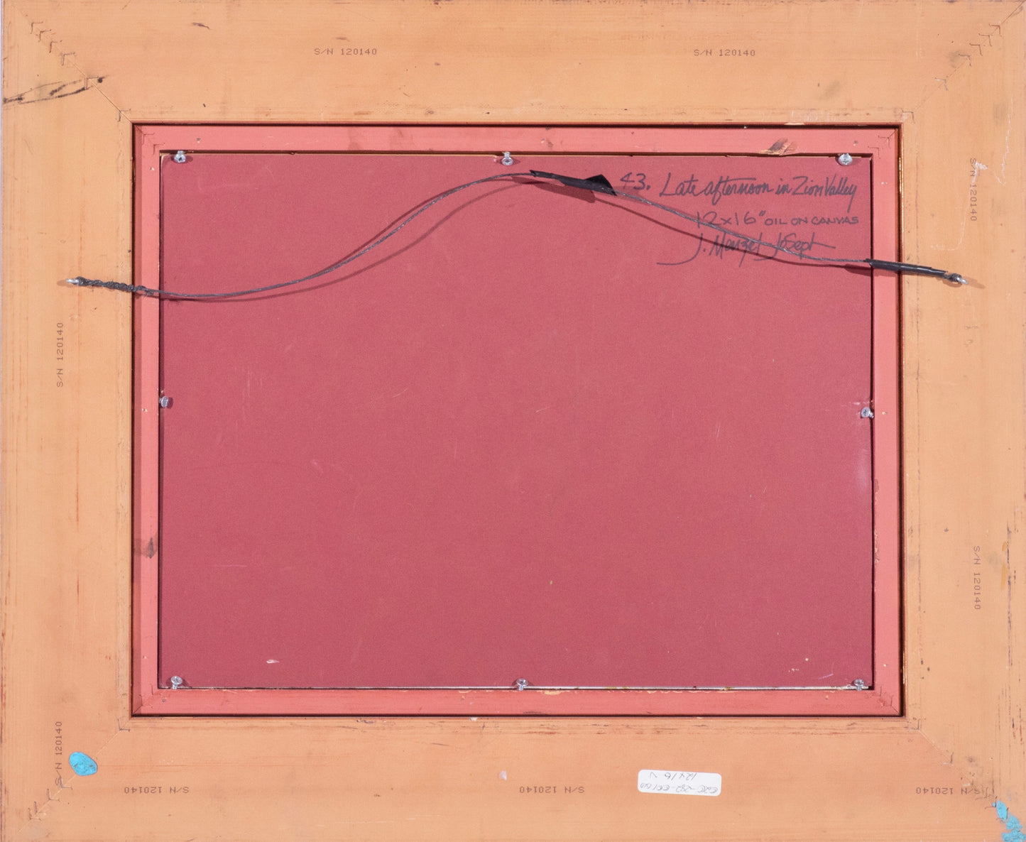 James Menzel-Joseph - Late Afternoon in Zion Valley 11.75” x 15.75