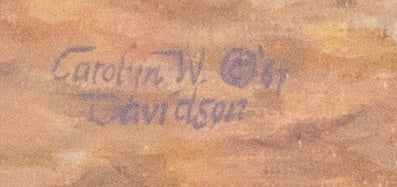 Carolyn W. Davidson - Cow Barn 1987 16" x 12"