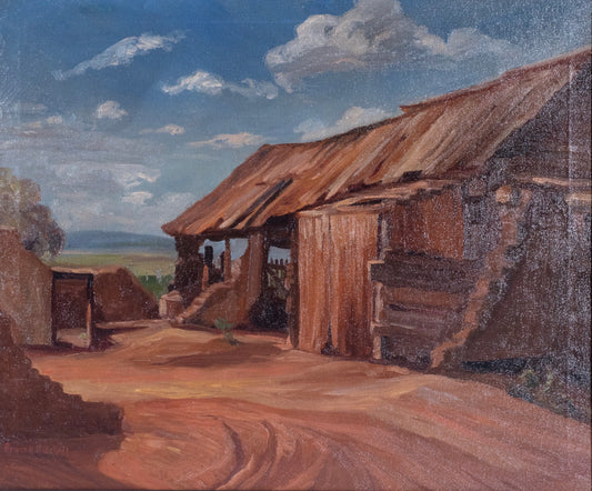 Franz Arthur Bischoff - Utah Barn 25" x 30"